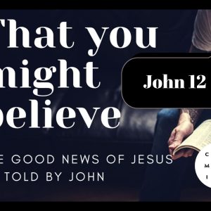 That you might believe – John 12