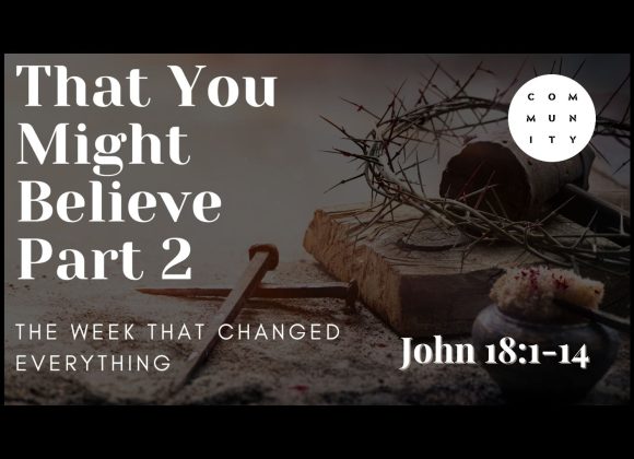 That you might believe – John 18: 1-14