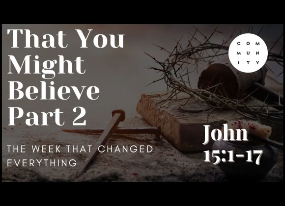That you might believe – John 15:1-17