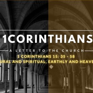 1 Corinthians 15: 35 – 58 – Natural and Spiritual, Earthly and Heavenly